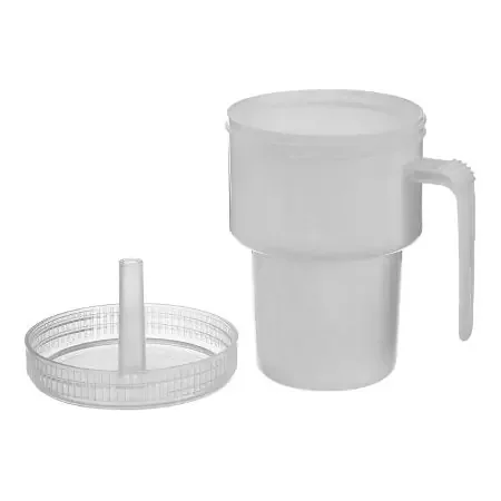 Kennedy – Spillproof Drinking Mug 7 oz. White Plastic Reusable – 1249
