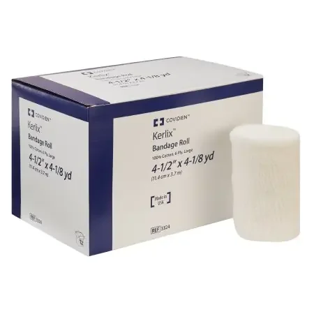 Kerlix – Fluff Bandage Roll Gauze 6-Ply 4-1/2 Inch X 4-1/10 Yard Roll Shape NonSterile – 3324