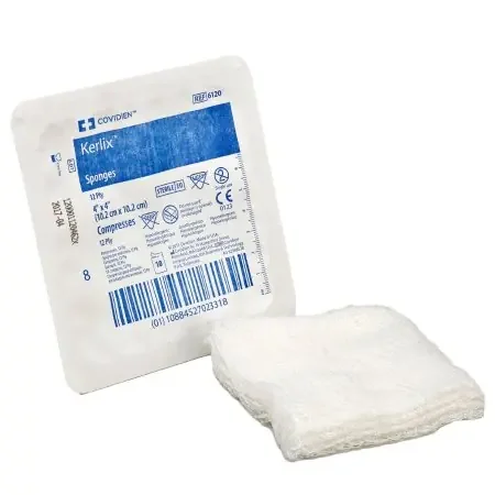 Kerlix – USP Type VII Fluff Dressing Fluff Dried Woven Gauze 12-Ply 4 X 4 Inch Square Sterile – 6120-