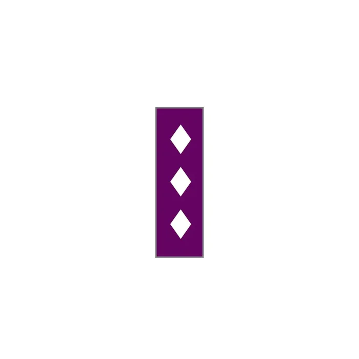 Key Surgical – Blank Instrument Tape Colored Identification Tape Plum, White Vinyl 1/4 Inch – T-707-17