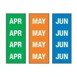 Key Surgical – Pre-Printed Label Multipurpose Label Blue / Green / Orange Tape Month Patterned 1/4 Inch – T-902-01