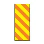 Key Surgical – Pre-Printed Label Multipurpose Label Orange / Yellow Tape Stripes Patterned 1/4 Inch – T-320-0507