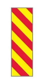 Key Surgical – Pre-Printed Label Multipurpose Label Red / White Tape Diagonal Stripe Patterned 1/4 Inch – T-320-0504