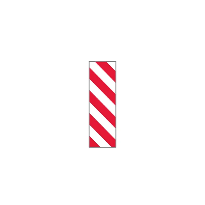 Key Surgical – Pre-Printed Label Multipurpose Label Red / White Tape Stripes Patterned 1/4 Inch – T-320-0104