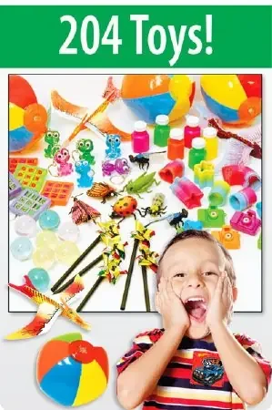 Kids Love Stickers – 204 per Unit Super Kid Sampler of Toy Prizes Toy Chest – SKS
