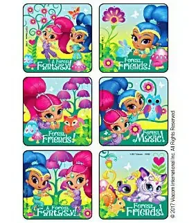 Kids Love Stickers – 75 per Unit Shimmer and Shine Magical Forest Sticker – 1682P