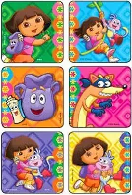Kids Love Stickers – 90 per Unit Dora The Explorer Sticker – 1472P