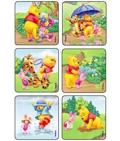 Kids Love Stickers – 90 per Unit Sunny time Pooh and Pals Sticker – 2300P