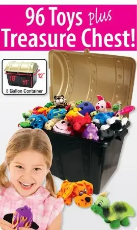Kids Love Stickers – 96 per Unit Plush Dolls Toy Chest 11 X 12 X 18 Inch – PTC