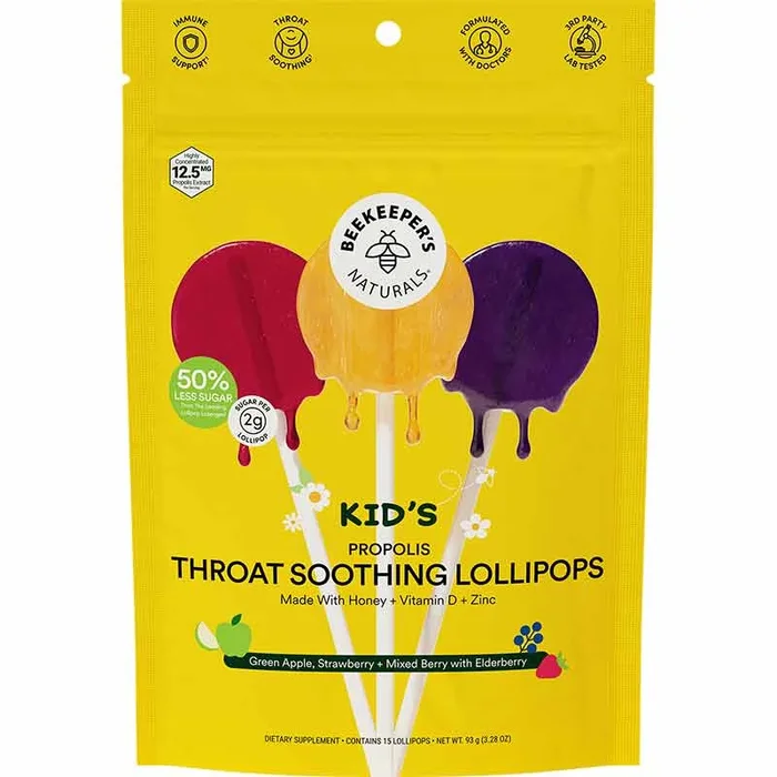 Kids Throat Soothing Lollipops Variety Pack