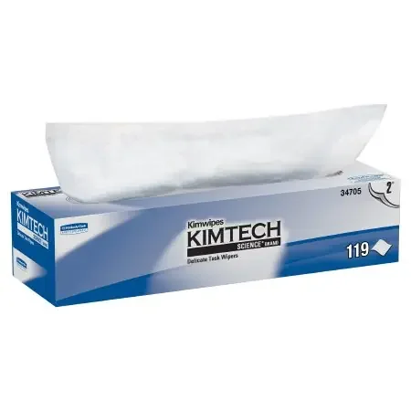 Kimtech Science Kimwipes – Delicate Task Wipe Light Duty White NonSterile 2 Ply Tissue 11-4/5 X 11-4/5 Inch Disposable – 34705