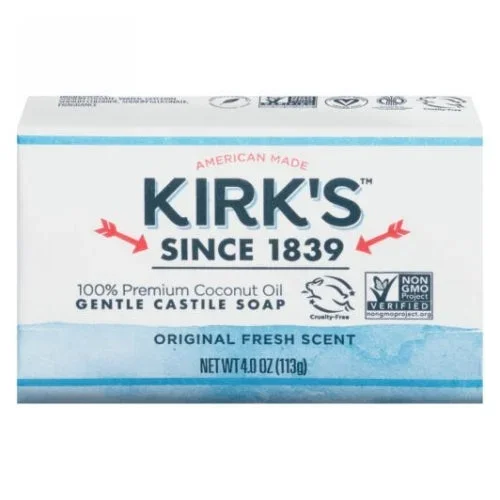 Kirk’s Natural Products, Castile Bar Soap, 4 oz