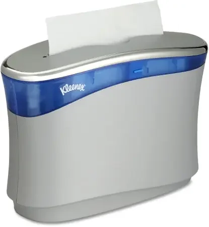 Kleenex Reveal – Paper Towel Dispenser Gray ABS Plastic Manual Pull 150 Count Countertop – 51904