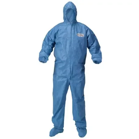 KleenGuard A60 – Coverall with Hood and Boot Covers 3X-Large Blue Disposable NonSterile – 45096