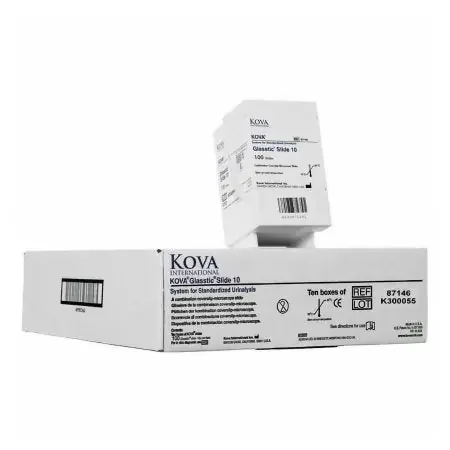 Kova Glasstic Slide 10 – Urinalysis Microscope Slide Plain – 87146