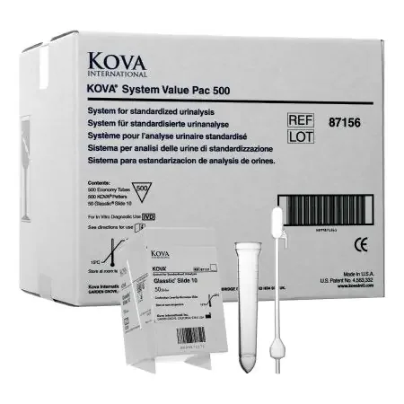 KOVA System Pac 500 – Urinalysis Consumables Kit Urinalysis Urinalysis System Urine Sample 500 Tests – 87156