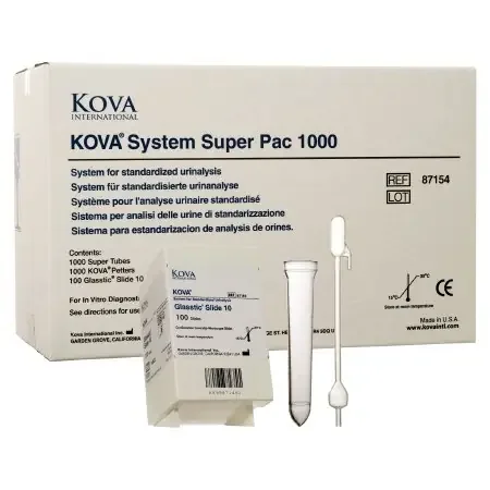 KOVA System Super Pac 1,000 – Urinalysis Consumables Kit Urinalysis Urinalysis System Urine Sample 1,000 Tests – 87154