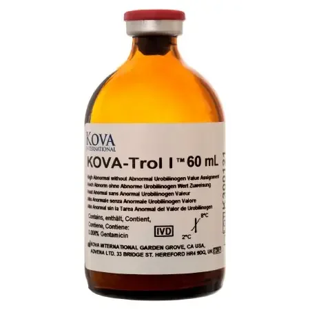 KOVA-Trol I – Urinalysis Control Urine Dipstick Testing High Abnormal Level without Urobilinogen 4 X 60 mL – 87325
