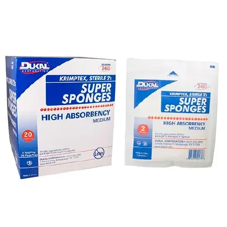 Krimptex – Fluff Dressing Cotton 1-Ply 6 X 6-3/4 Inch Rectangle Sterile – 2463