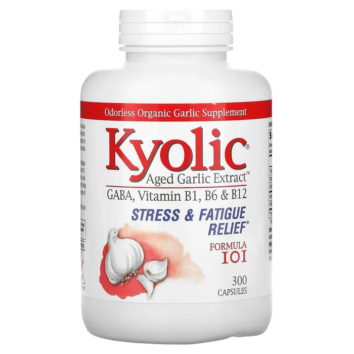 Kyolic, Aged Garlic Extract With Gaba B1 B6 B12 Formula 101, 300 Capsules