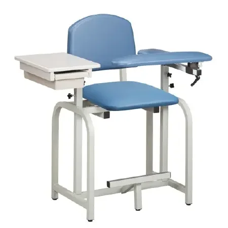 Lab X Series – Blood Drawing Chair Padded Flip Up Arm Black – 66022-3BK