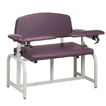 Lab X Series Bariatric – Blood Drawing Chair Padded Flip Up Arm Slate Blue – 66000B-3SB