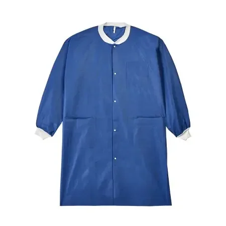 LabMates – Lab Coat Blue 4X-Large Knee Length Disposable – 85241