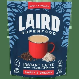 Laird Superfood Instant Latte Sweet + Creamy Powder-8 oz