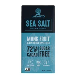 Lakanto Chocolate Bar Sea Salt Dark-2.3 oz