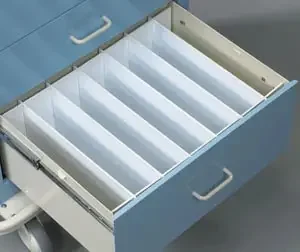 Lakeside – Drawer Divider Kit 9 Inch White Plastic – LEF-9