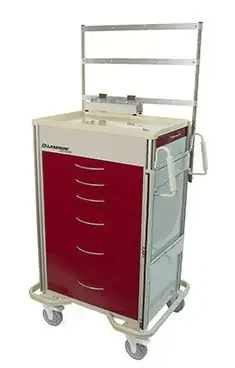 Lakeside Manufacturing – Emergency Hybrid Cart Steel, Aluminum Drawer 25 X 32 X 47-1/4 Inch Red 1 Drawer, 9 Inch / 2 Drawers, 6 Inch / 3 Drawers, 3 Inch – P-630-B-2R