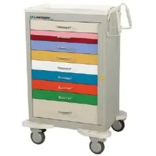Lakeside Manufacturing – Pediatric Cart 25 X 32 X 47-1/4 Inch (8) 3 Inch, (1) 6 Inch Drawers – SP-930-B-PED