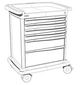Lakeside Manufacturing – Preciso Cart 27 Inch Gray – PRE27-1G