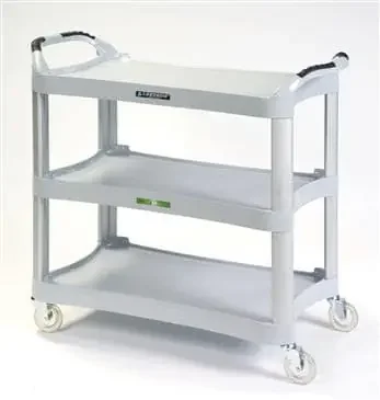 Lakeside Manufacturing – Utility Cart Plastic 20 X 37-1/2 X 42 Inch Gray Shelf 16-3/4 X 29-1/2 Inch – 2510