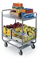 Lakeside Manufacturing – Utility Cart Stainless Steel 30 X 20 X 36 Inch 27 X 18 Inch Shelves – 222