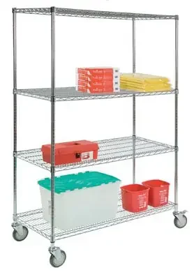Lakeside Manufacturing – Utility Wire Cart 24 X 60 X 78 Inch – R246072CC-4
