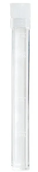 LaMotte – Test Tube Square Flat Bottom Plain 10 mL Without Color Coding Plug Seal Cap Plastic Tube – 22278625