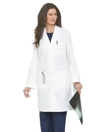 Landau Uniforms – Lab Coat White X-Large Knee Length Reusable – 3187WWYXLARGE