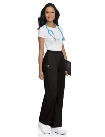Landau Uniforms – Scrub Pants Cargo Large Black Female – 83221BLACKLRG