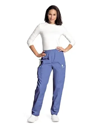 Landau Uniforms – Scrub Pants Cargo Large Navy Blue Female – 8501BNPLG