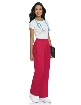 Landau Uniforms – Scrub Pants Cargo Large Red Female – 83221REDLG