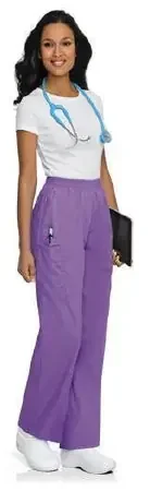 Landau Uniforms – Scrub Pants Cargo Small / Petite Orchid Female – 83221ORCHDPETSM