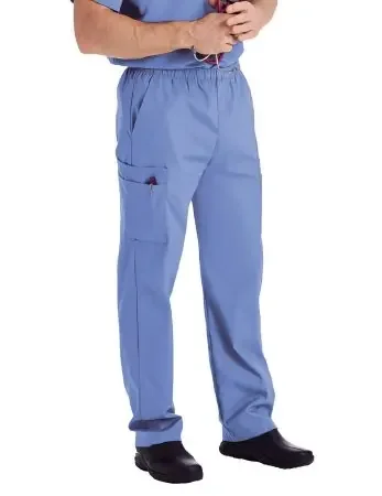 Landau Uniforms – Scrub Pants Cargo X-Large Royal Blue Male – 8555BEPXL