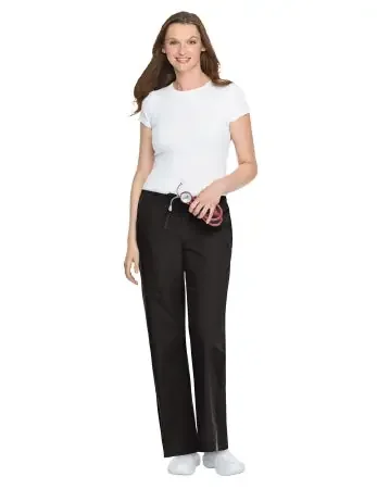 Landau Uniforms – Scrub Pants X-Large / Petite Black Female – 83222BLACKXLGPET