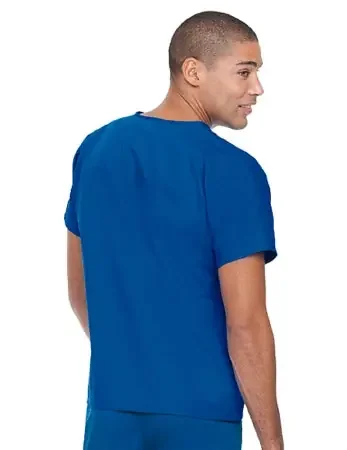 Landau Uniforms – Scrub Shirt 2X-Large Nautical Blue 1 Pocket Short Sleeve Unisex – 71221NAUT2XL