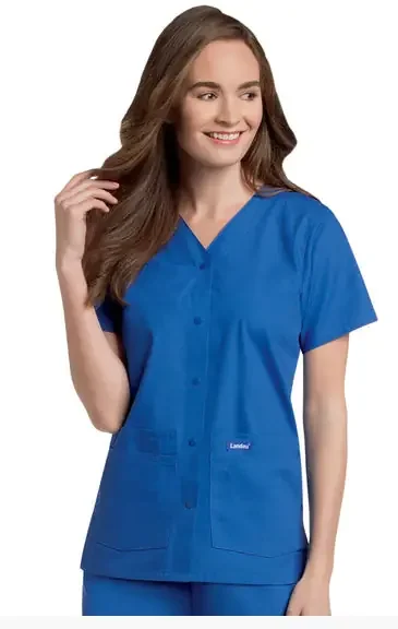 Landau Uniforms – Scrub Shirt 4X-Large Wisteria 4 Pockets Short Sleeve Female – 8232