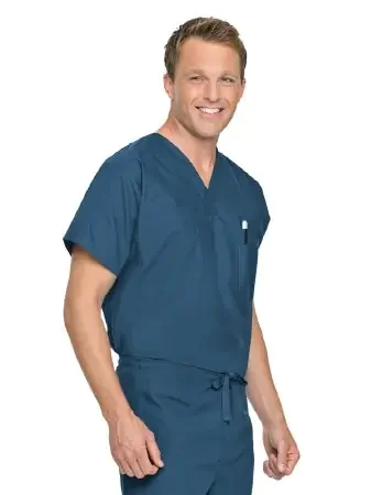 Landau Uniforms – Scrub Shirt X-Large Grape 2 Pockets Short Sleeve Unisex – 7502RPPXLG