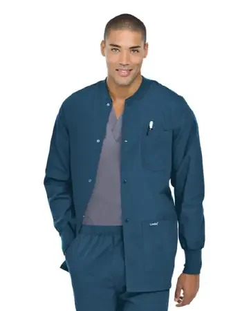 Landau Uniforms – Warm-Up Jacket Navy Blue X-Large Hip Length Reusable – 7551BNPXLG