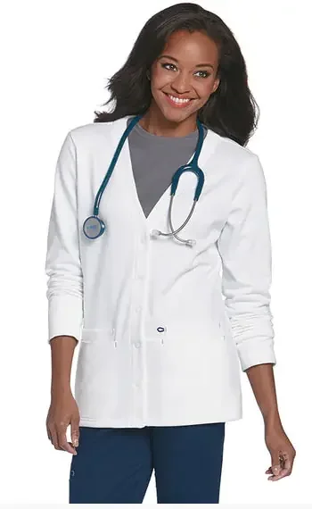 Landau Uniforms – Warm-Up Jacket White 2X-Large Hip Length Reusable – 3505WHITEXXXLARGE