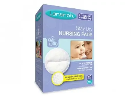 Lansinoh Stay Dry – Nursing Pad One Size Fits Most Quilted Cotton Disposable – 04467720265